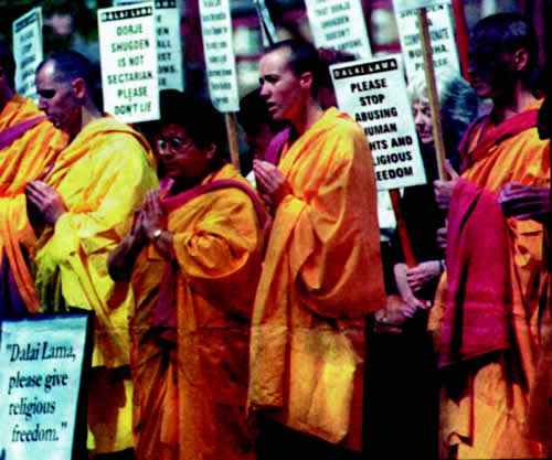 Anti Dalai Lama protests