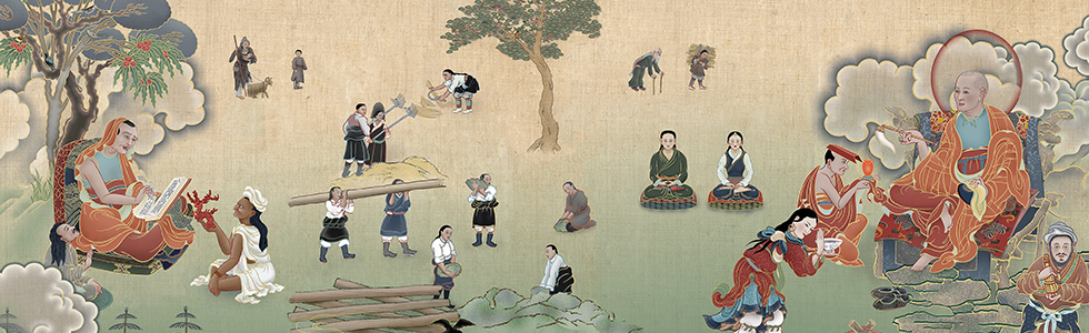 Buddha and students