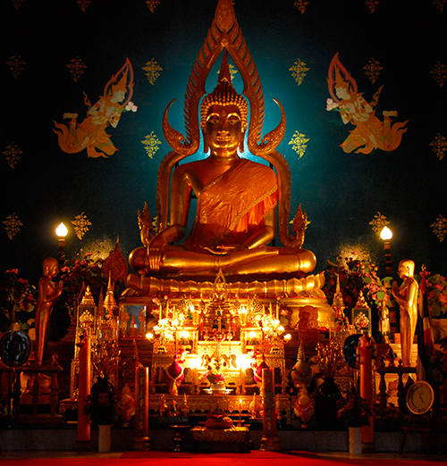 Buddhist statue in Thai Temple, Bodh Gaya, India