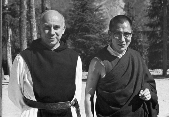 Click to enlarge! Thomas Merton and the Dalai Lama.