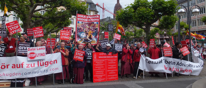 International Shugden Community (ISC) against the Dalai Lama, Frankfurt Main / Germany, 2014