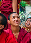 Buddhist monk debating