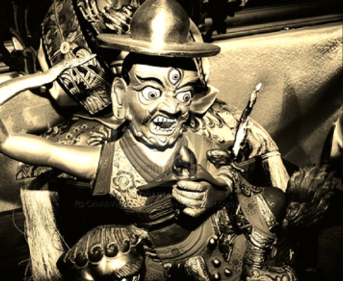 Traditional statue of Dorje Shugden