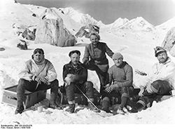 Click to enlarge! Zemu Region. The Five Members of the Expedition.