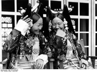 Lhasa, Mrs. Ringang and her daughter.