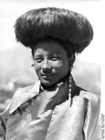 Rapten Kazi, interpreter and master of etiquette, in New Year’s dress.