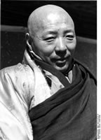 Lhasa. The Nechung oracle, known as Ta Lama.